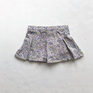 Lands End floral print pleated skort EUC 2T